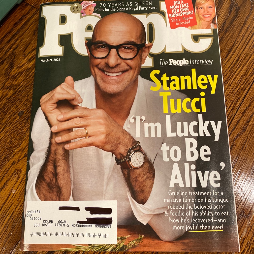 People Magazine  March 21 2022  Stanley Tucci  The Queen  Brand New